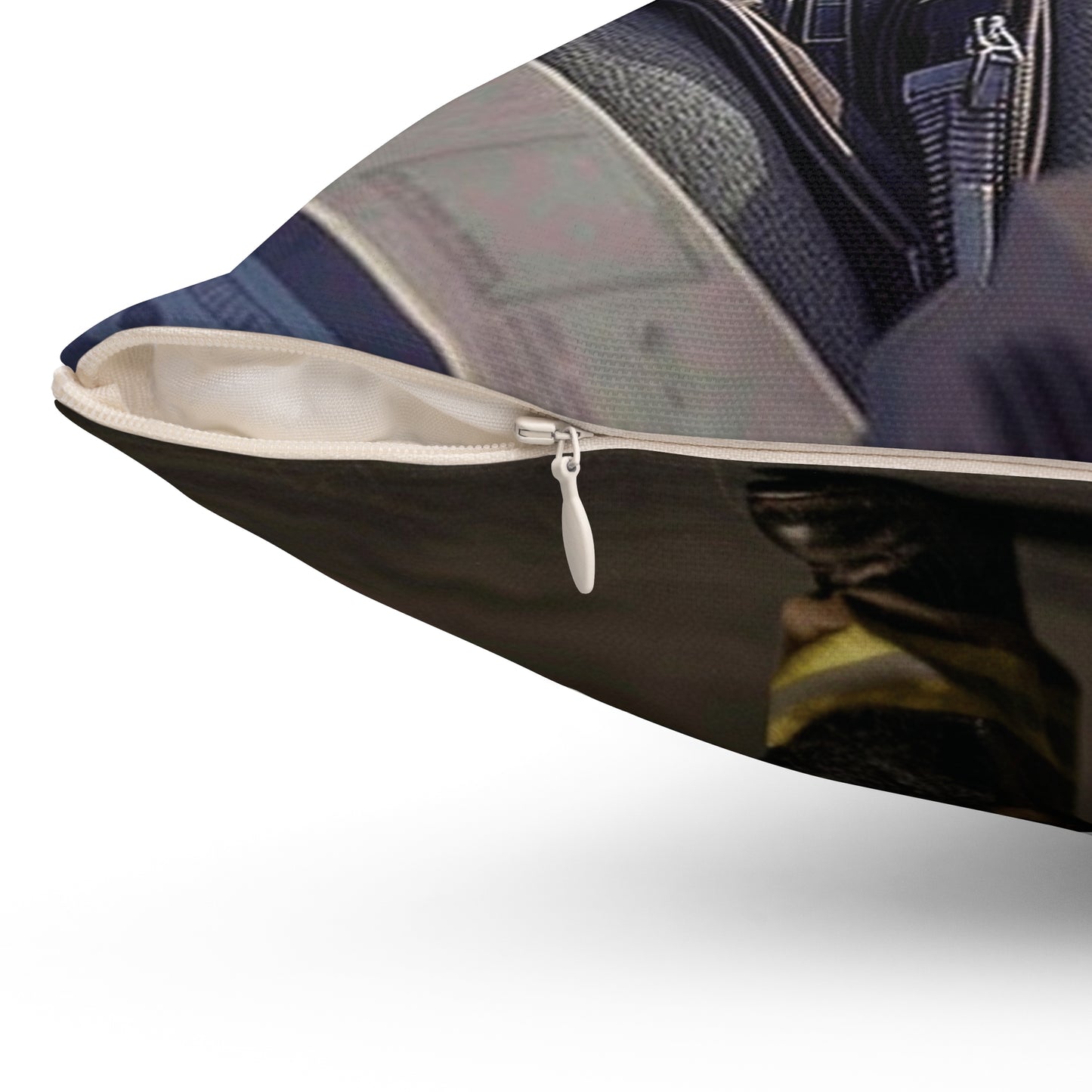 Top Gun Cat - Spun Polyester Square Pillow - USA