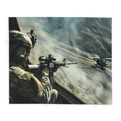 Black Hawk 1 Arctic Fleece Blanket - USA