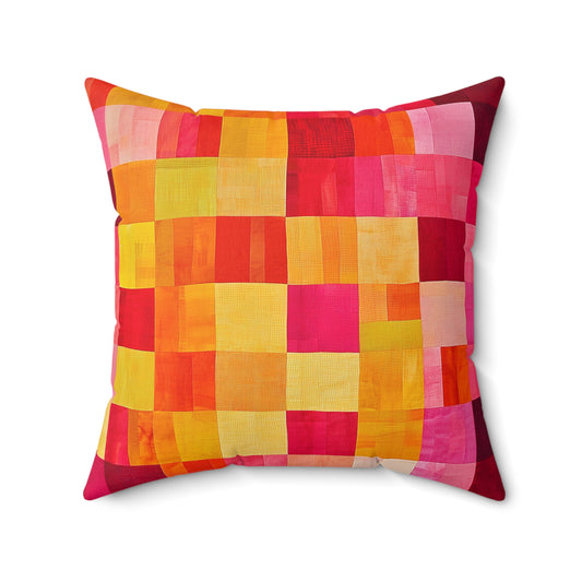 Patchwork 2 - Spun Polyester Square Pillow - USA