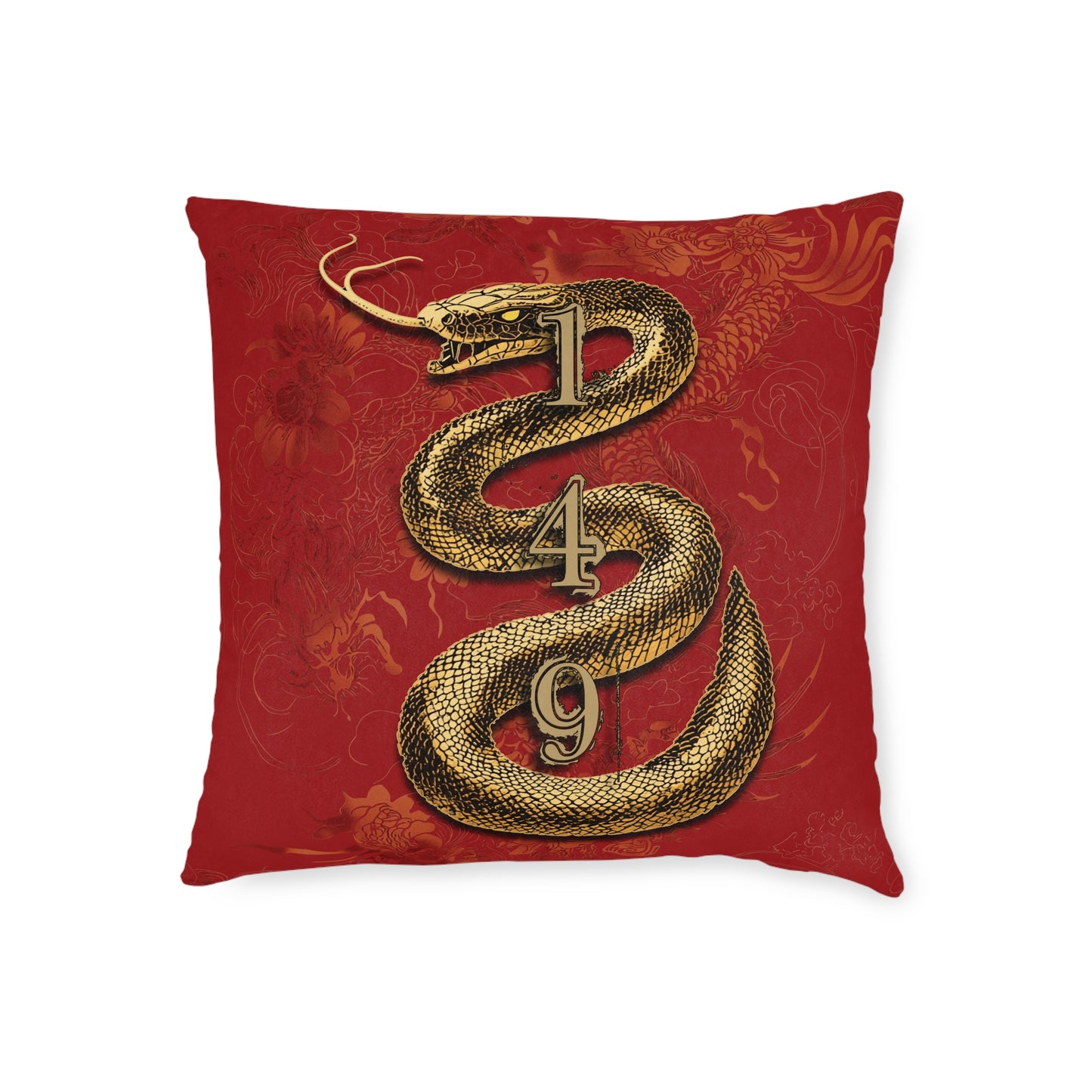 Chinese Year of The Snake - Square Pillow UK