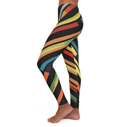 Stripes - Women's Casual Spandex Leggings - UK, USA, AUS