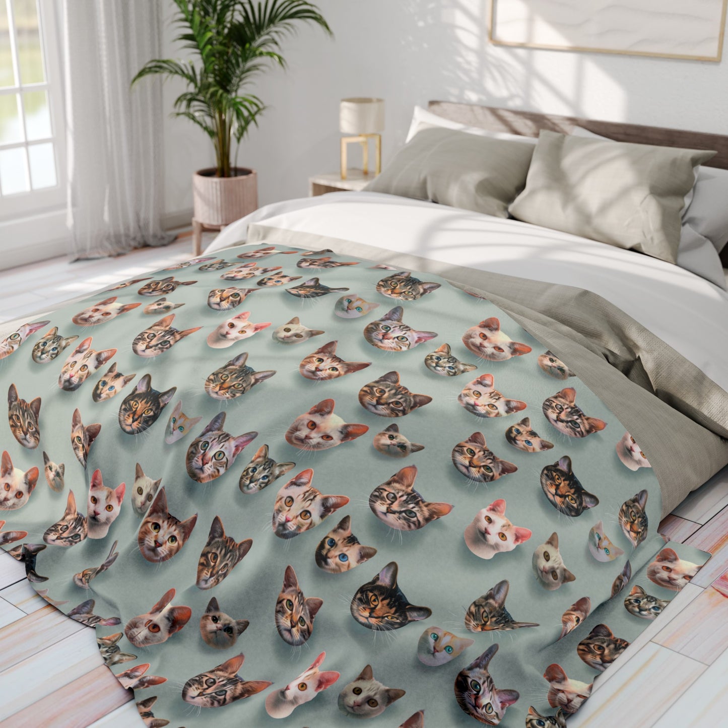 Cats Collage Arctic Fleece Blanket - UK, EU