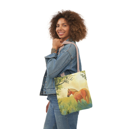 Horse #2 Polyester Canvas Tote Bag (AOP)