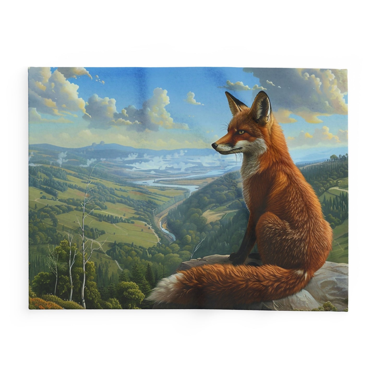 Valley View #2 Arctic Fleece Blanket - UK