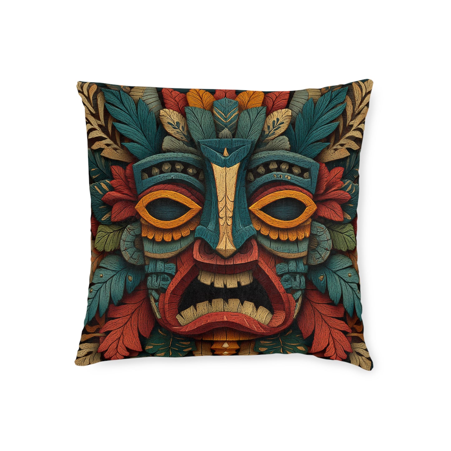 Tiki 2 - Square Cushion - UK