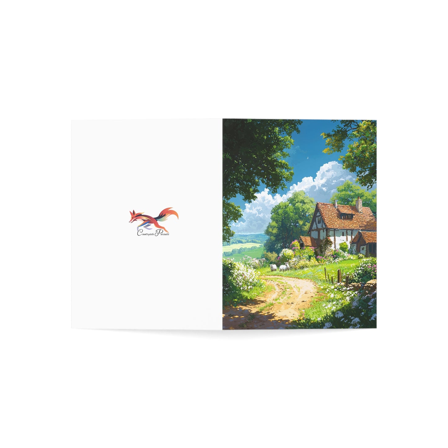 Pretty English Countryside 4 - Greeting Cards - Set of 1, 10, 30, or 50pcs for All Occasions - USA