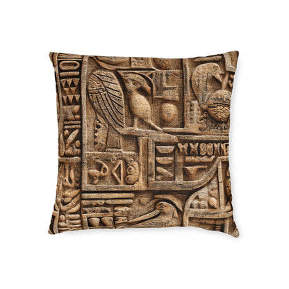 Ancient Egyptian Sandstone Love Letter - Square Pillow - UK