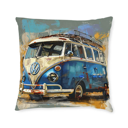 Surf Wagon 2  - Square Pillow - UK