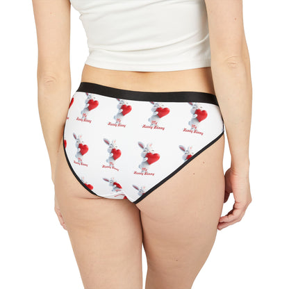 Cute Bunny Print Women's Underwear - My Hoppy Bunny Design USA