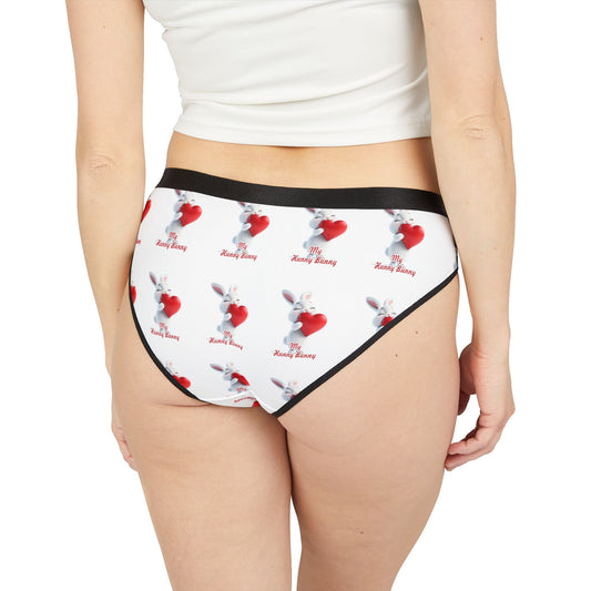 Cute Bunny Print Women's Underwear - My Hoppy Bunny Design USA
