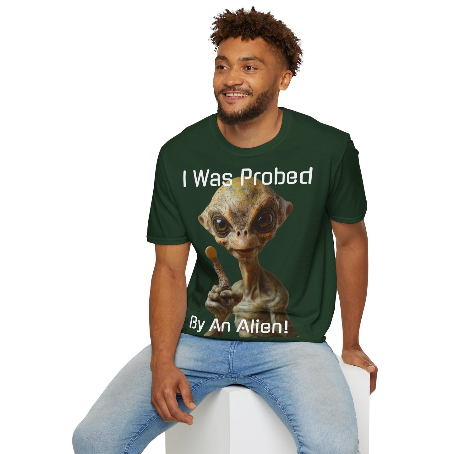 Probed by an Alien - Softstyle T-Shirt  -   UK