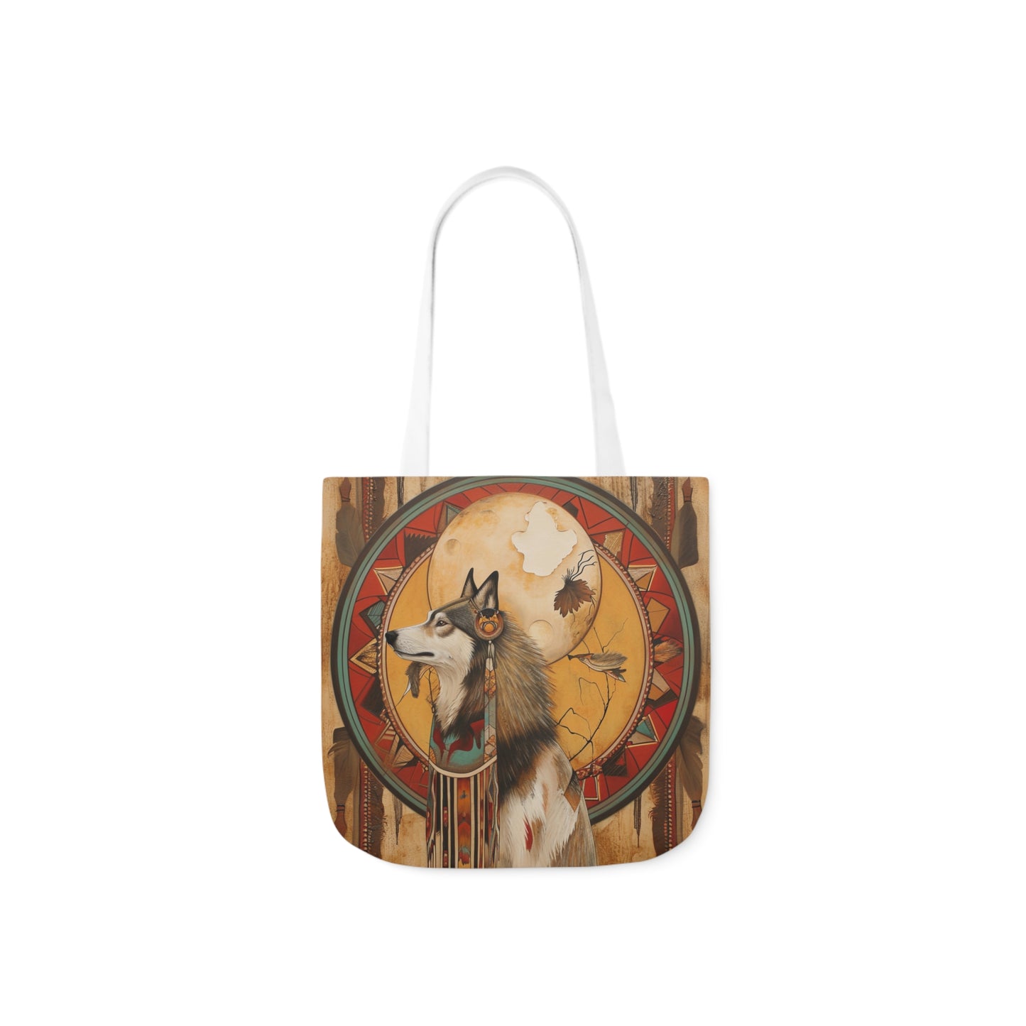 Native American Art #2 - Polyester Canvas Tote Bag (AOP)