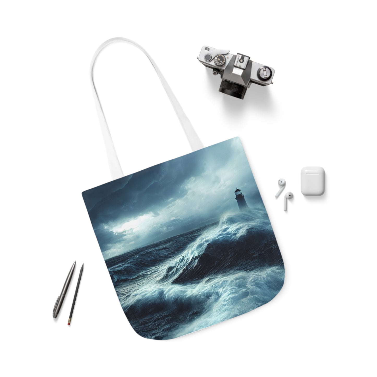 Seascape #2 - Polyester Canvas Tote Bag (AOP)