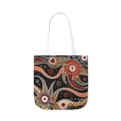 Native Australian Art #1 - Polyester Canvas Tote Bag (AOP)