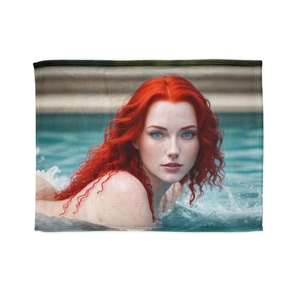 Red Hot Red-head - Soft Polyester Blanket - UK