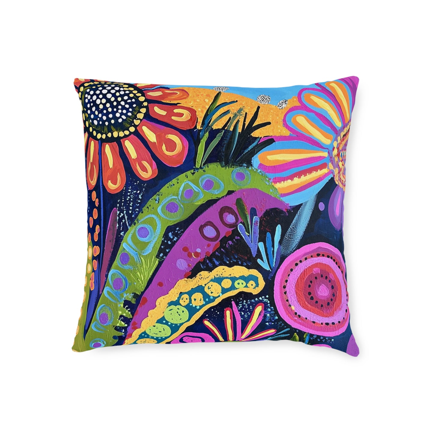 Traditional Aboriginal 2 - Square Pillow - UK