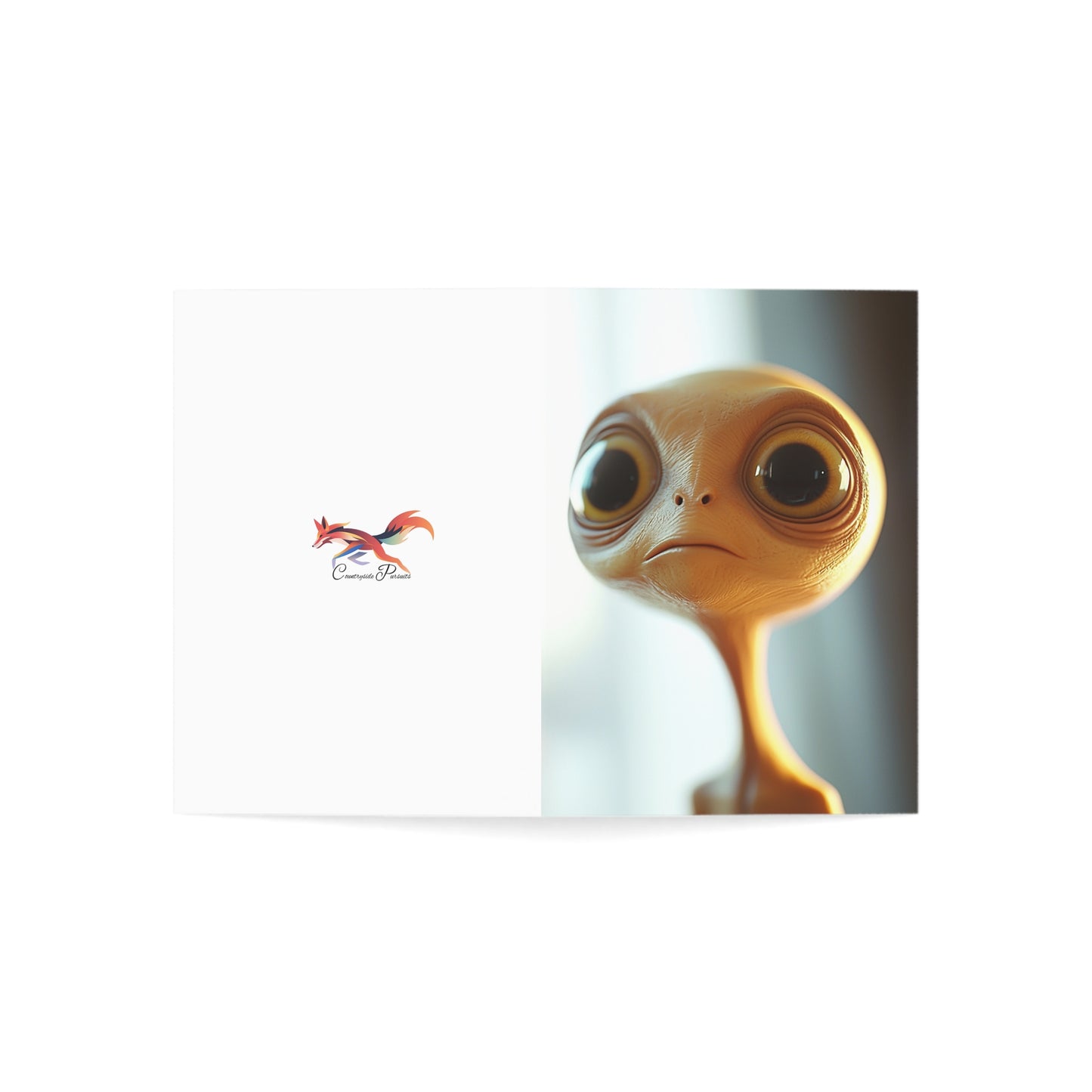 Sad Little Alien Greeting Cards - Set of 1, 10, 30, or 50pcs for All Occasions - USA