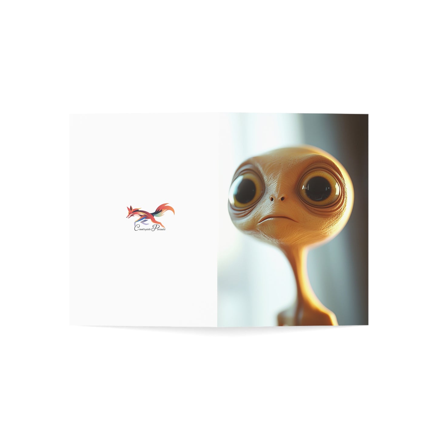 Sad Little Alien Greeting Cards - Set of 1, 10, 30, or 50pcs for All Occasions - USA