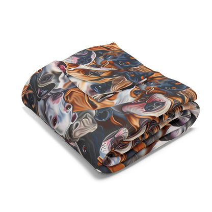 Dog Collage #1 Arctic Fleece Blanket - USA
