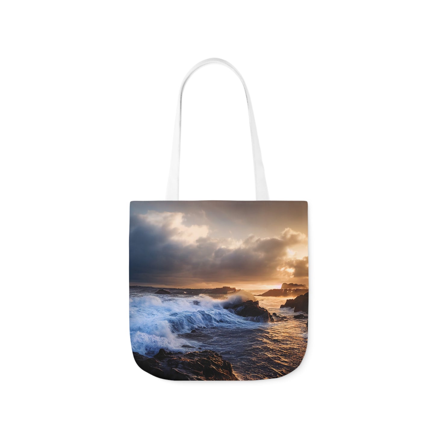 Seascape #4 - Polyester Canvas Tote Bag (AOP)