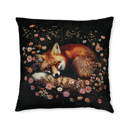 Sleeping Fox - Square Pillow - UK