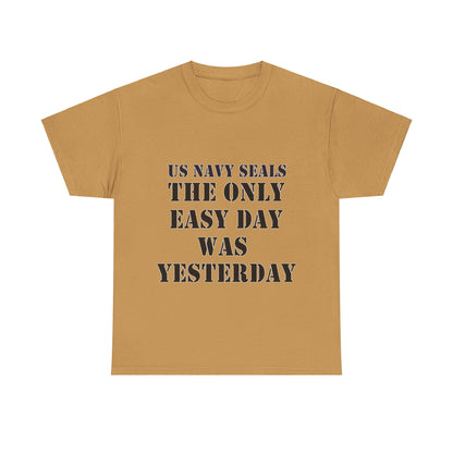 US Navy Seals Motivational Tee - Unisex Heavy Cotton Tee for Veterans and Supporters UK