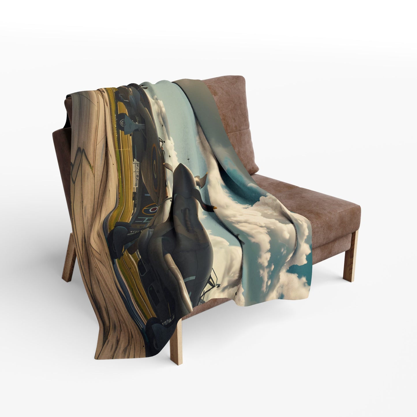 WW2 Airfield #4 Arctic Fleece Blanket - UK