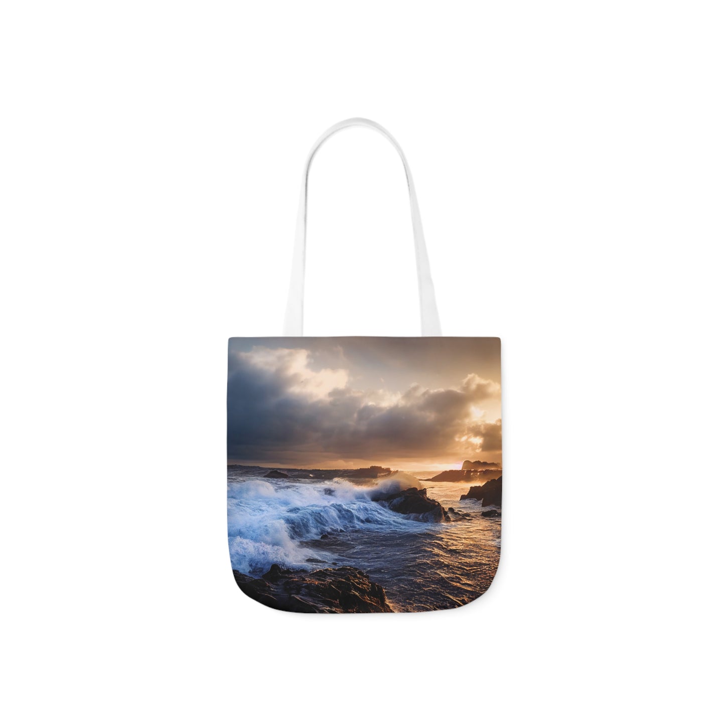Seascape #4 - Polyester Canvas Tote Bag (AOP)