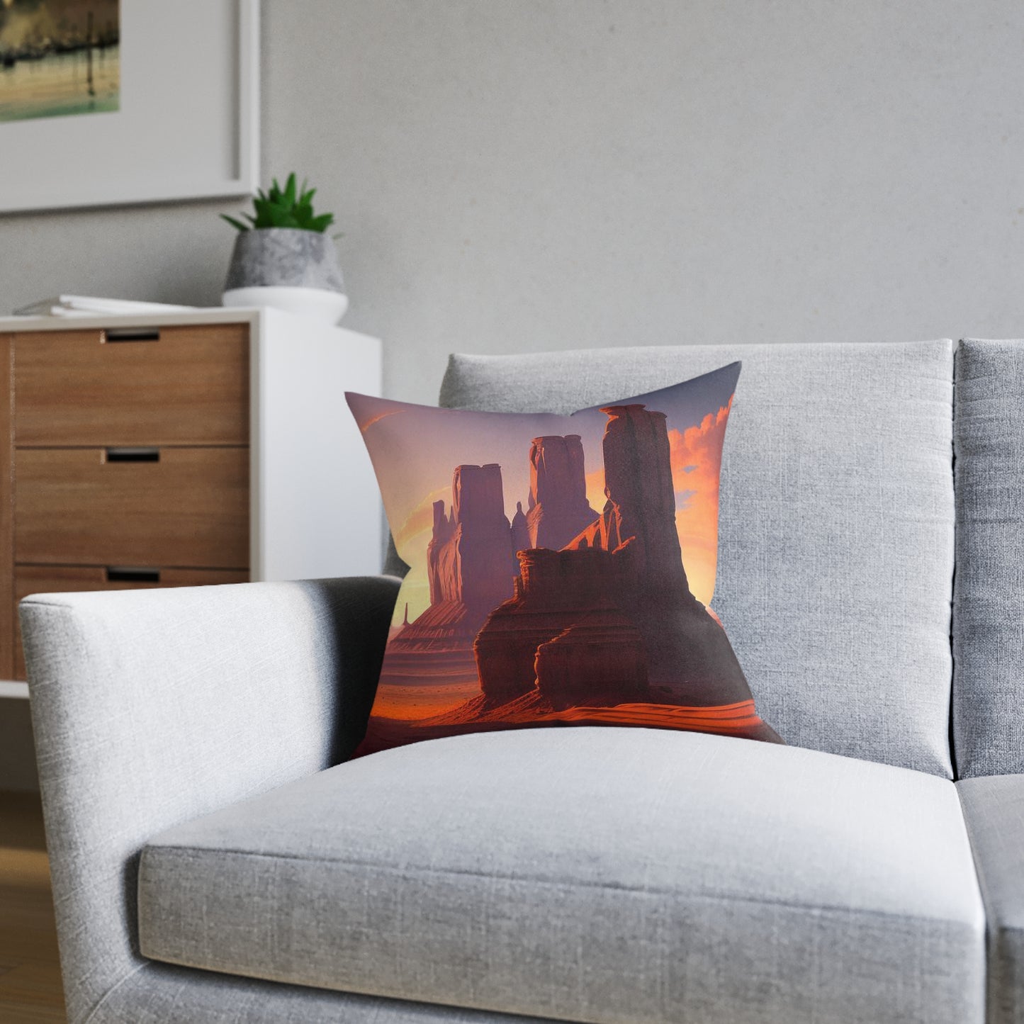 Monument Valley - Square Pillow - UK