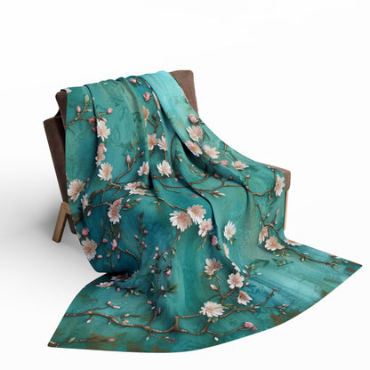 Floral Arctic Fleece Blanket - UK, EU