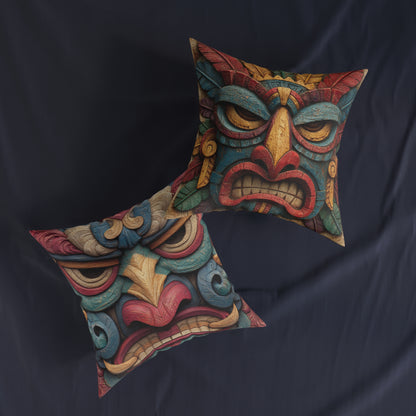 Tiki 1 - Square Cushion - UK