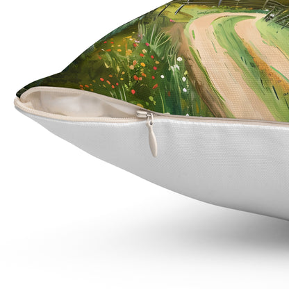 Countryside #2 - Spun Polyester Pillow USA