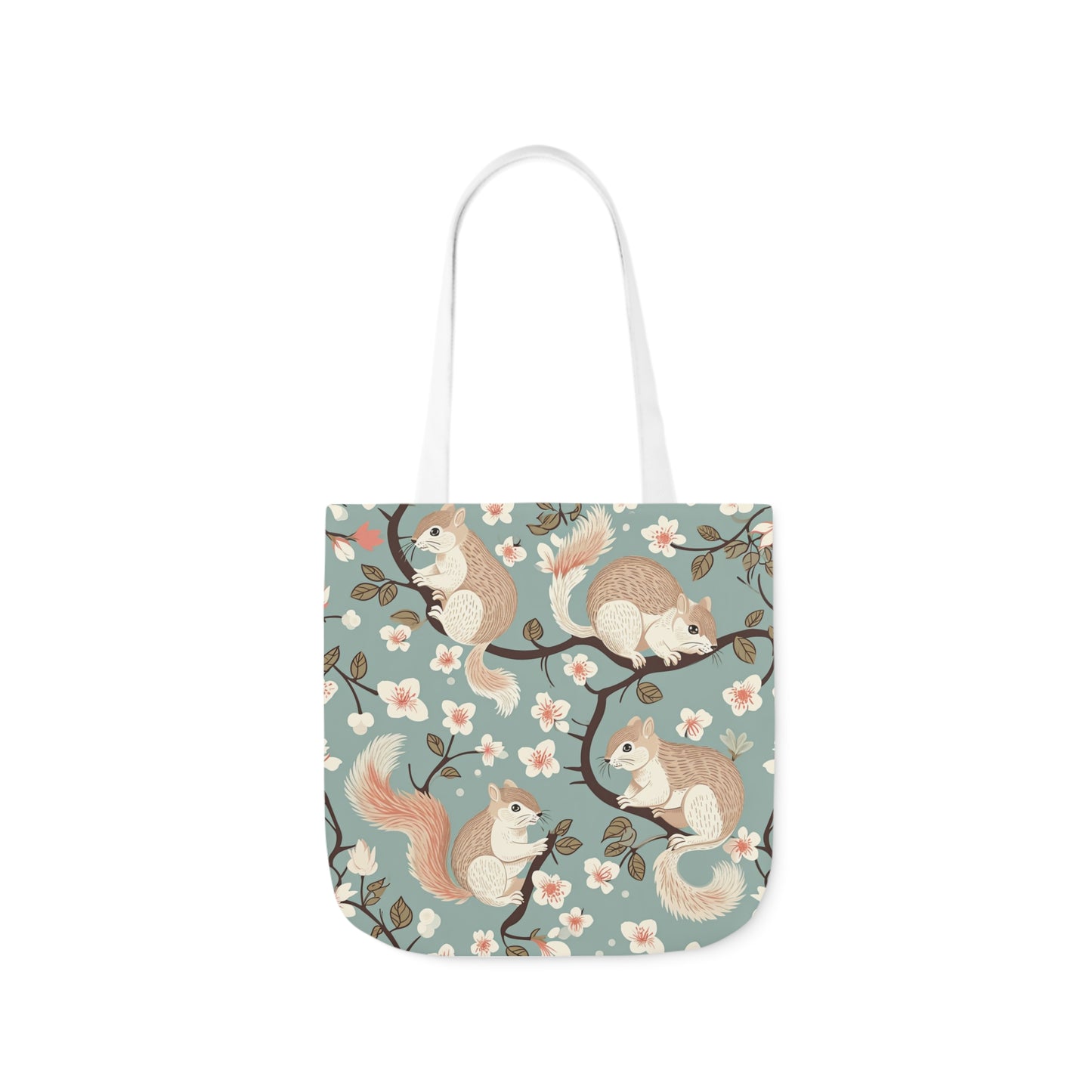 Squirrel Polyester Canvas Tote Bag (AOP)