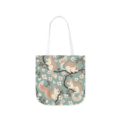 Squirrel Polyester Canvas Tote Bag (AOP)