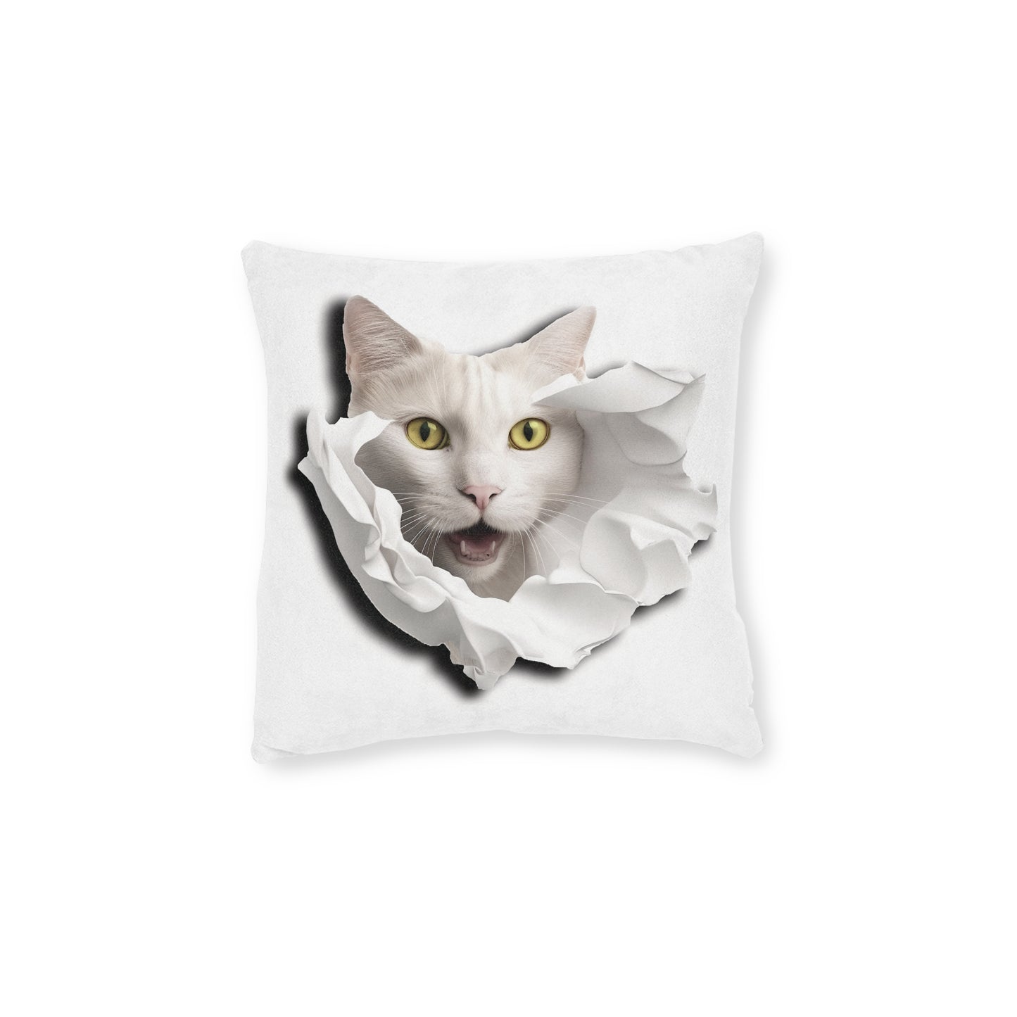 Cat 2 - Square Pillow - UK
