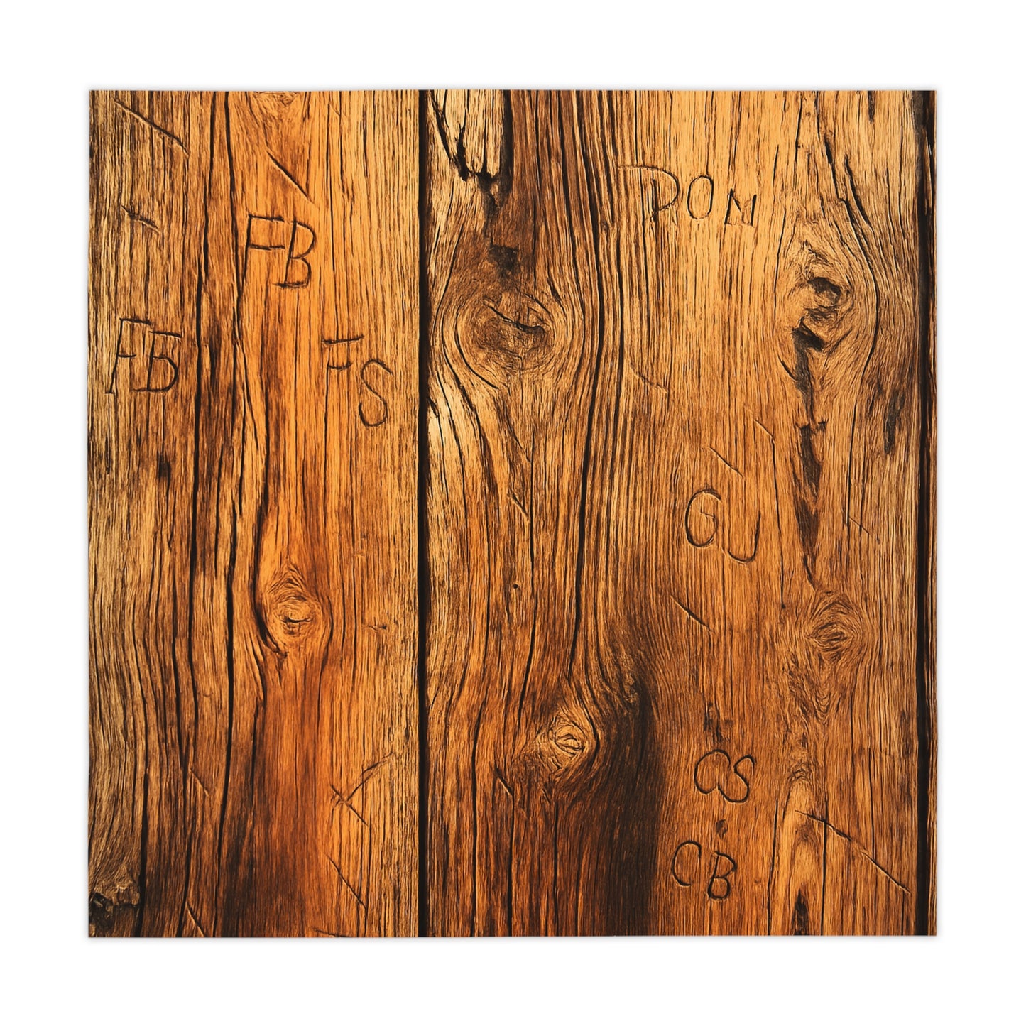 Distressed Wood Tablecloth - USA