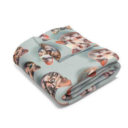 Cats Collage Arctic Fleece Blanket - UK, EU
