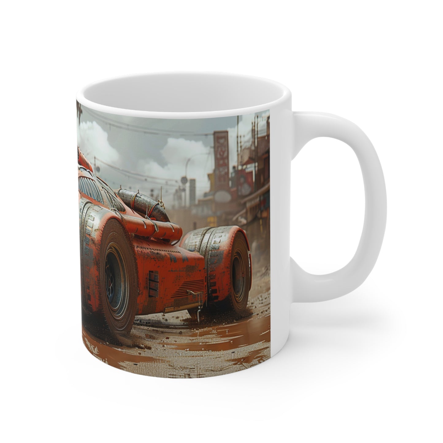 Futuristic Car 3 Ceramic Coffee Cups, 11oz, 15oz - UK