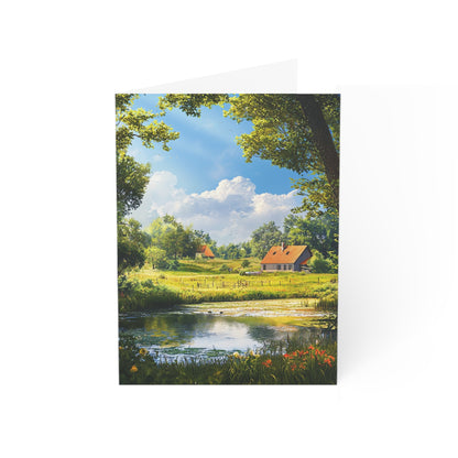 Pretty English Countryside 2 - Greeting Cards - Set of 1, 10, 30, or 50pcs for All Occasions - USA