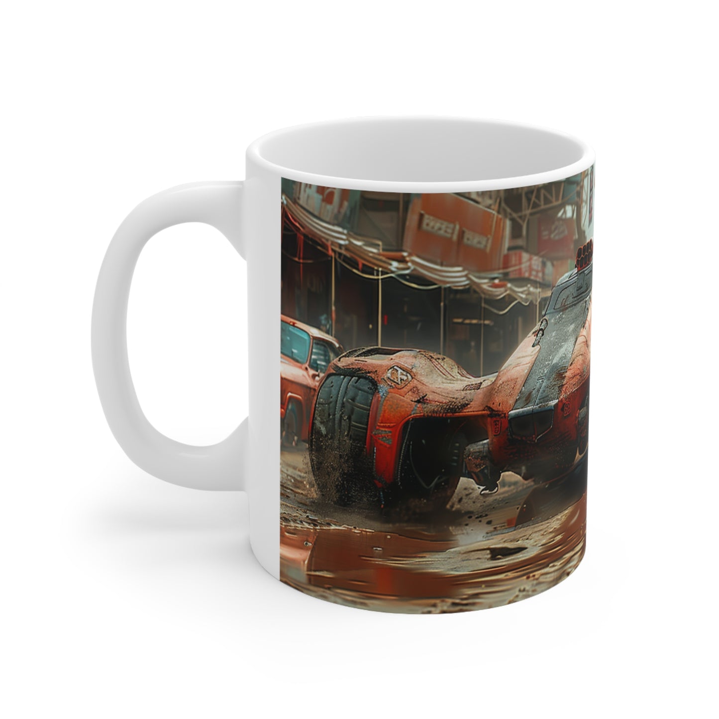Futuristic Car 4 Ceramic Coffee Cups, 11oz, 15oz - UK