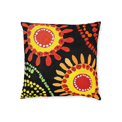 Traditional Aboriginal 1 - Square Pillow - UK