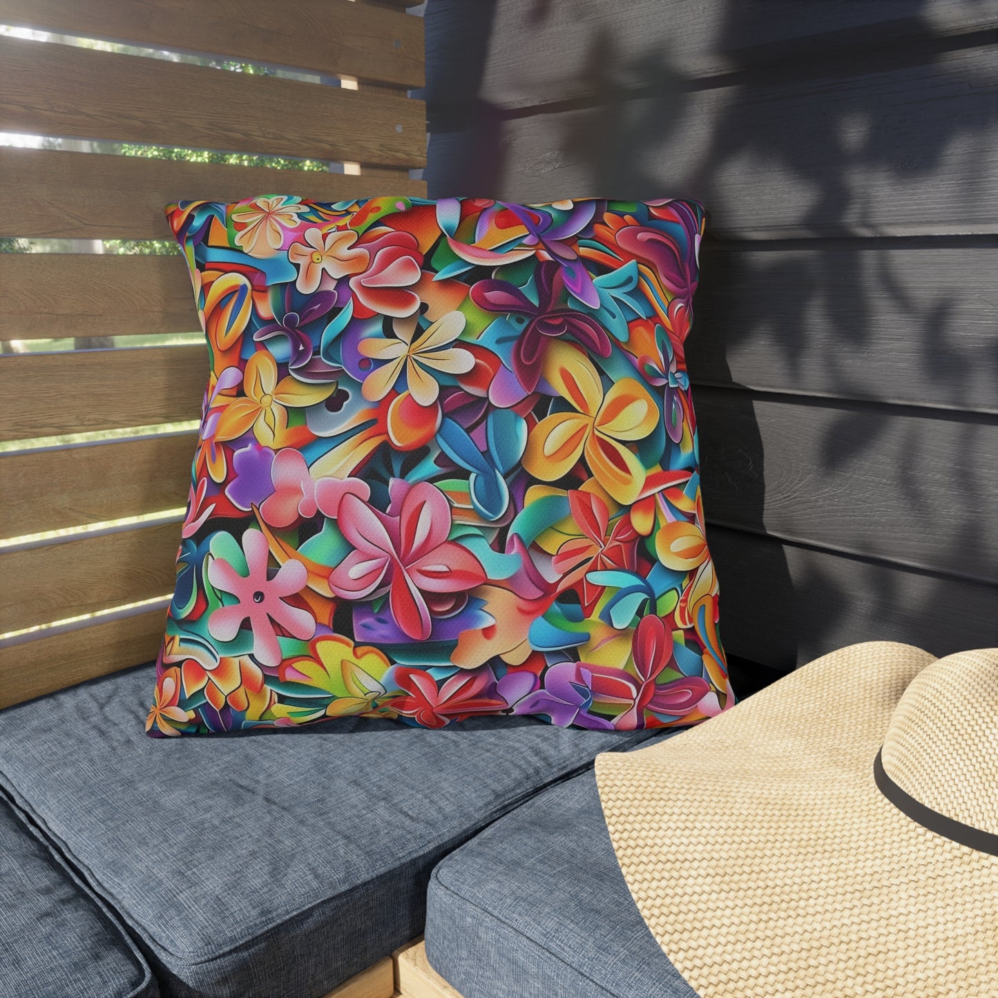 Summer Flowers - Outdoor Pillows - USA