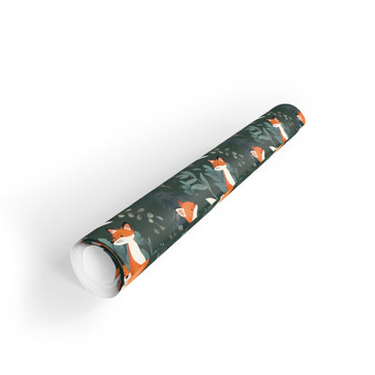 Fox Gift Wrapping Paper Rolls, 1pc