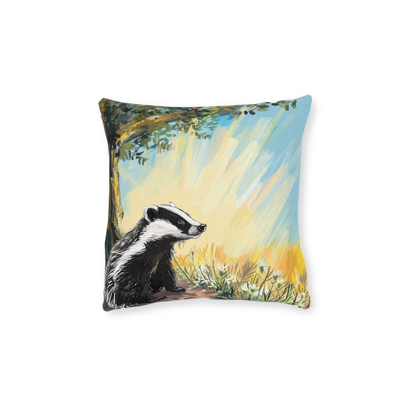 Badger 1 - Square Pillow - UK