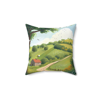 Countryside #3 - Spun Polyester Pillow USA