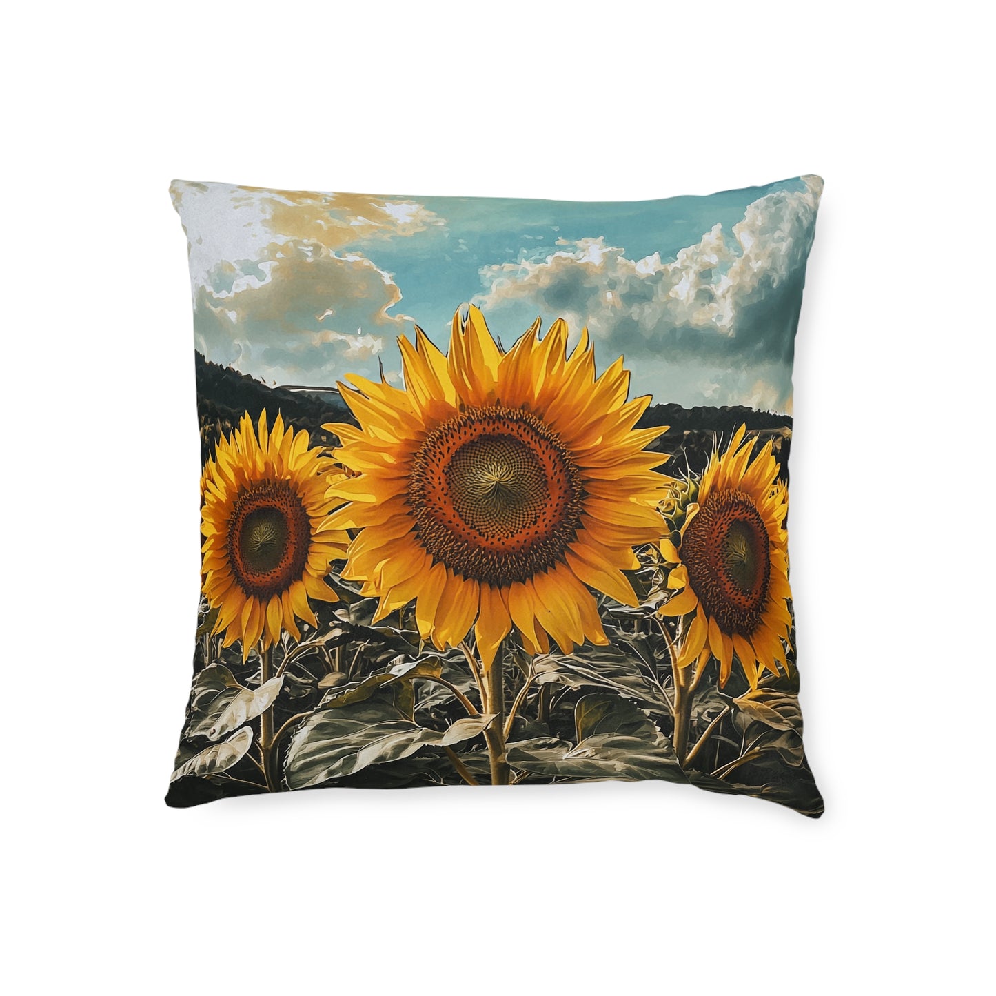 Sunflower Double - Square Pillow - UK