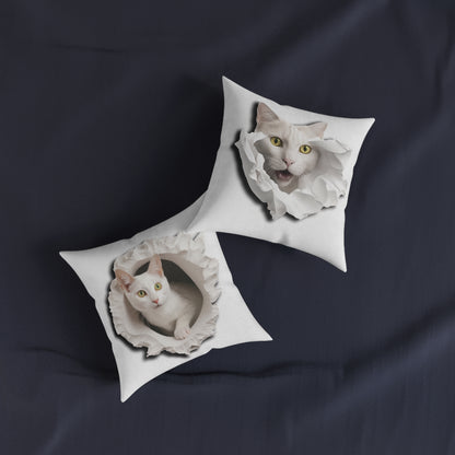 Cat 2 - Square Pillow - UK