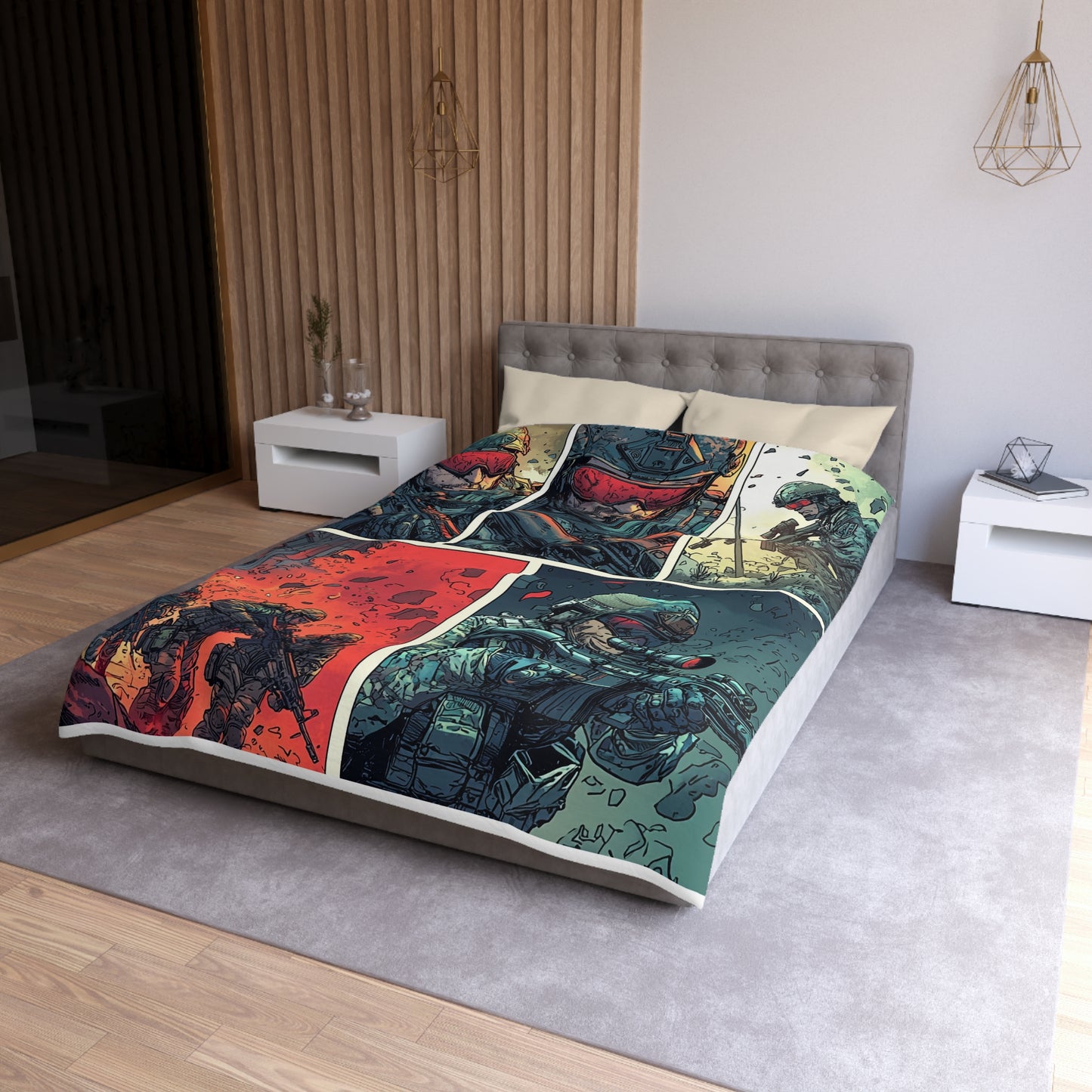 Navy SEALS Comic Book Cover - Microfiber Duvet Cover USA and UK