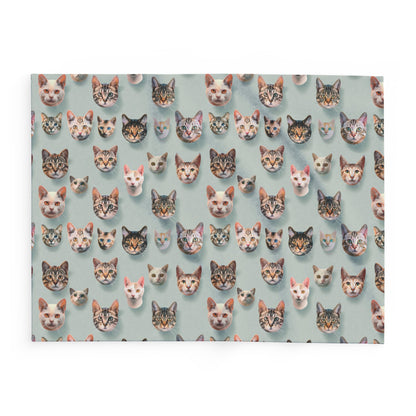 Cats Collage Arctic Fleece Blanket - UK, EU