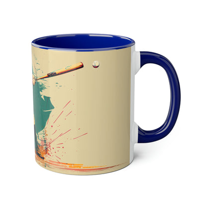 Baseball Accent Mug -11oz  Canada Only